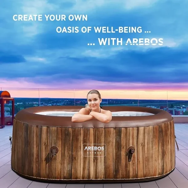 AREBOS Whirlpool Bergen oval inflatbale ho tub spa