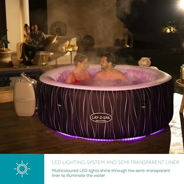 Lay-Z-Spa Hollywood Luxe AirJet Inflatable Hot Tub