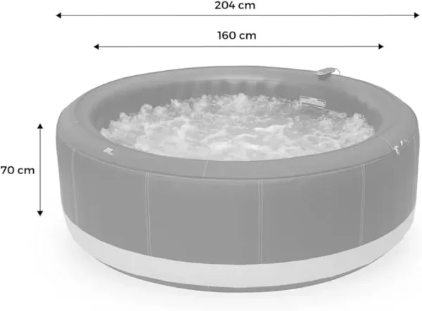 MSpa Camaro Premium Inflatable Hot Tub 6 Person