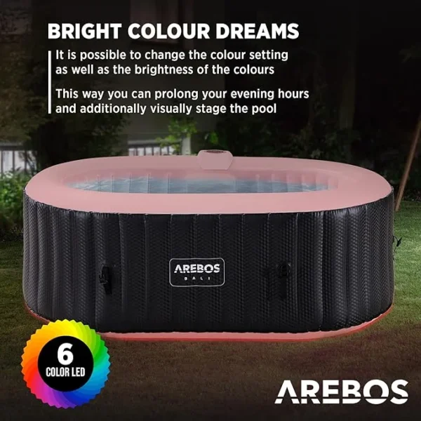 AREBOS Whirlpool Bali oval Inflatable hot Tub