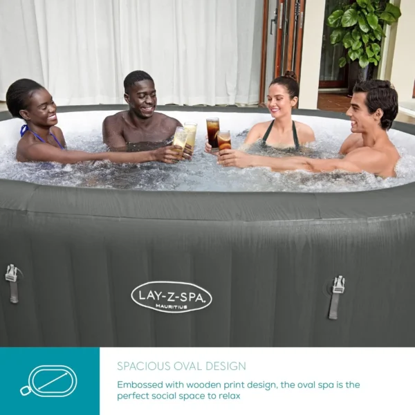 Lay-Z-Spa Mauritius AirJet Massage System Inflatable Hot Tub